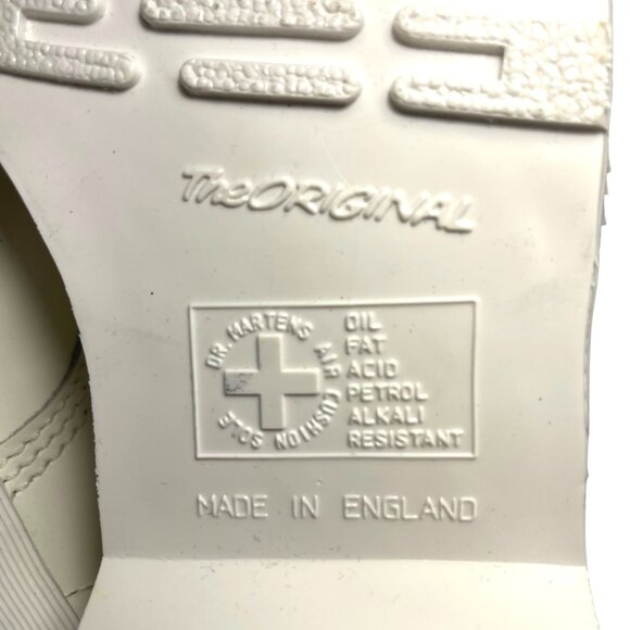 DR. DOC MARTENS UNDERCOVER 1490 made in England White Combat Boots Men UK 8 US 9 - Picture 9 of 10